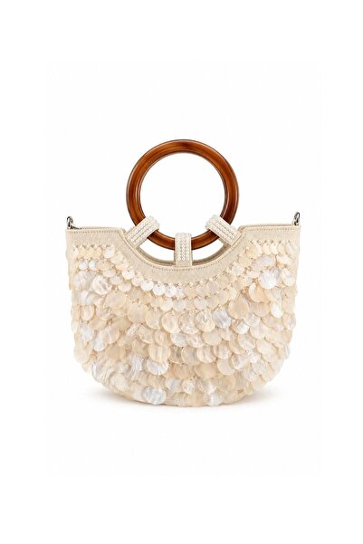 GZ GAIBAG Gaia Pearl Halka Saplı Sedefli El Çantası