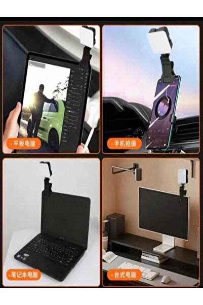 CAILON 3 Renkli Selfie Işığı Telefon & Laptop , Vlog, Canlı Yayın ve Video İçin Mini LED Işık