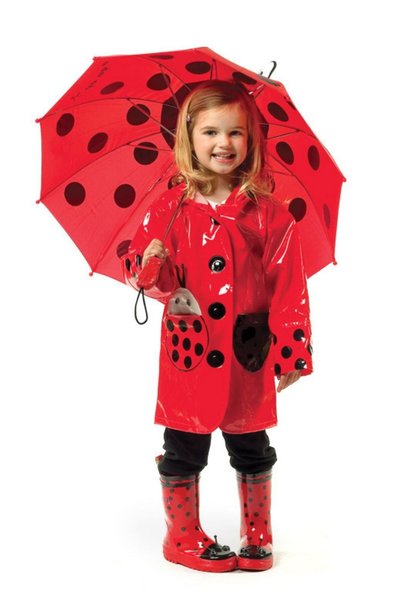 kidorable Ladybug Character Children's Rain Boots