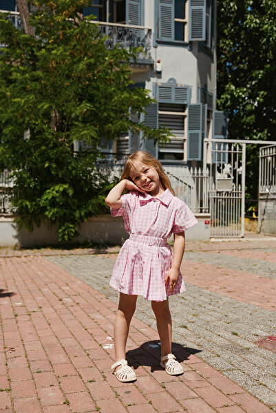 Tics Candy Skirt Set - Pink Checkered