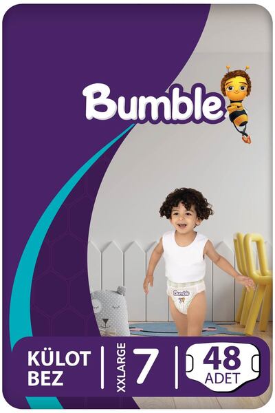 Bumble 7 Numara Xxlarge Külot Bebek Bezi 48 Adet | 19+ Kg