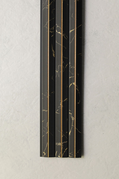 PİRAMİT SİYAH DUVAR LAMBRİ PANELİ 12x280cm (10adet)