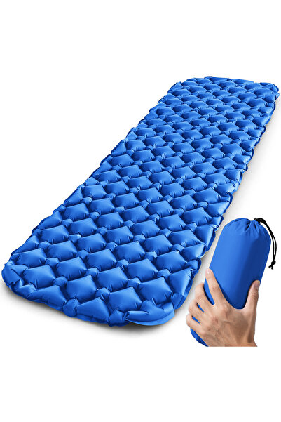 Choice1 01Royal blue Outdoor Sleeping Pad Camping Inflatable Mattress Ultrali...