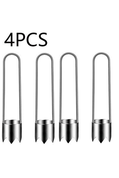choice2 4Pcs Stainless Steel Corers Portable Core Remover Fruit and Vegetable...