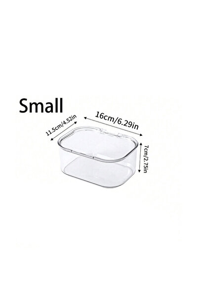 Choice 1Pc Small 1pc Jewelry Storage Box Flip-Top Transparent Dust-Proof Box ...
