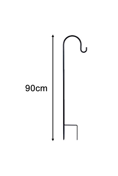 Choice1 90cm Shepherd Hook Iron Metal Hook Garden Iron Art Hook Outdoor Lawn ...