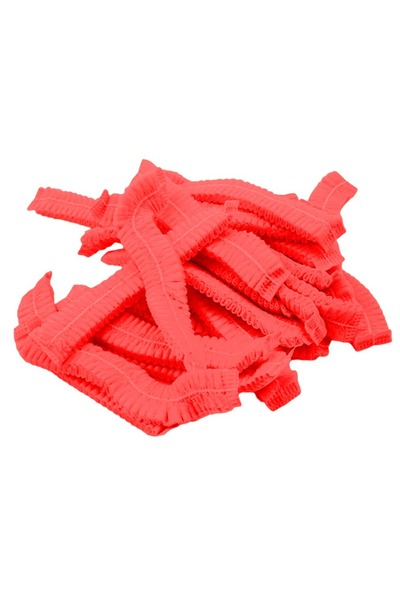 Choice6 red 100pcs/Pack Disposable Hair Head Covers Net Bouffant Dustproof An...