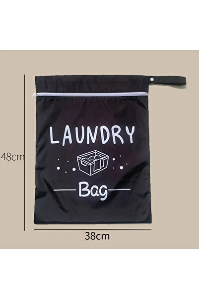 Choice Black Laundry Bags with Zip, Waterproof Laundry Bag Travel, Reusable W...