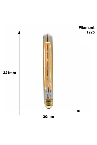 Choice E27 40W T225 filament 220V Retro Edison Bulb E27 220V 40W ST64 G80 G95...