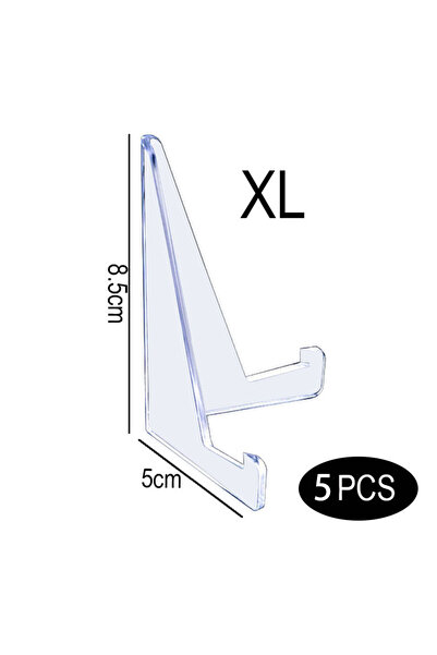 Choice 5pcs XL Acrylic Display Holder Transparent Triangle Commemorative Coin...