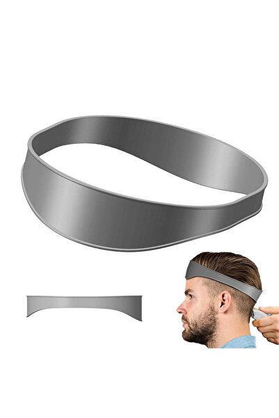 Choice3 grey DIY Home Haircuts Curved Headband Silicone Neckline Shaving Temp...