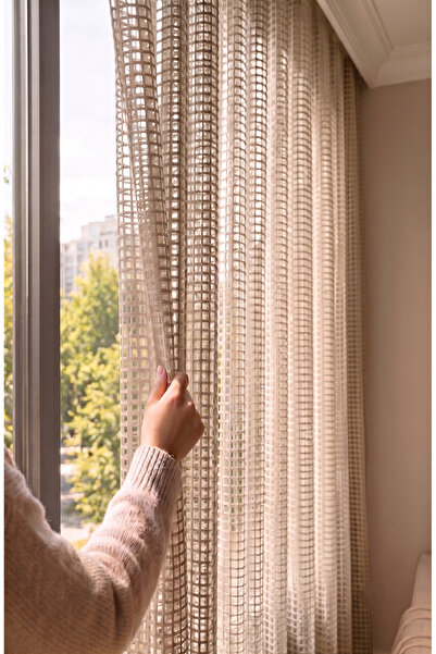 istper Mink Mesh Knitted Tulle Curtain I Heavy Weight I 1/2.5 Medium Pile I W...