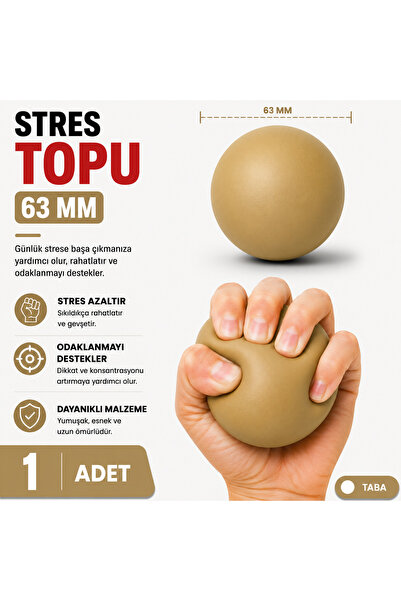 NUBEX PROMOSYON 63 mm PU Stres Topu - Yumuşak Sıkma Topu - 14 Renk Seçeneği -...