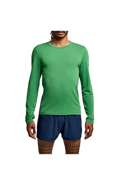 SAUCONY Tricou de alergare pentru bărbați Cronometru Verde lung M