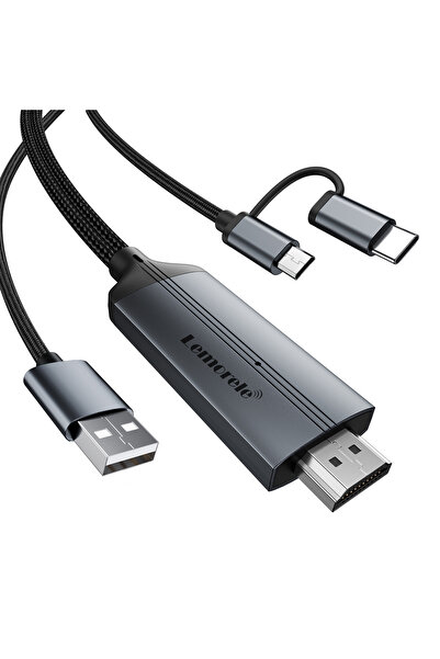 Choice محول LD36 Lemorele من USB C إلى HDMI بدقة 1080 بكسل، محول فيديو رقمي ل...
