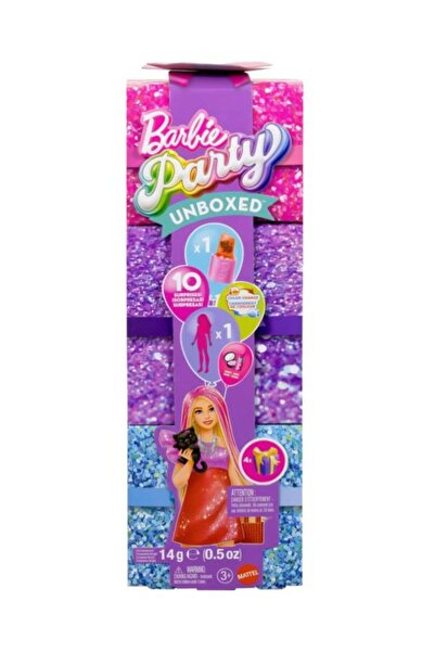 Barbie Party Unboxed Kırmızı Işıltılı Bebek JFY68