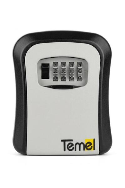 Temel صندوق مفاتيح معدني مشفر، مثبت على الحائط، صندوق تخزين مفاتيح خارجي مع غطاء