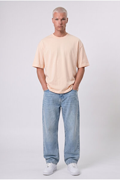 Respire Men's Basic Oversize T-Shirt Pink