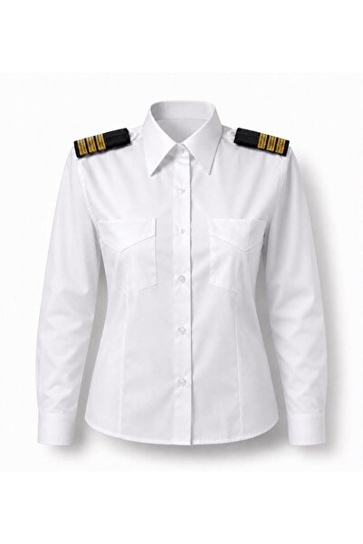 CREWTURK Pilot Gömlek UZUN KOLLU KADIN