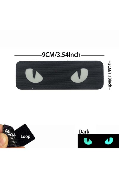 Choice18 HK44-03-Black Devil's Eyes,Cat's Eye Morale Emblem Patches,Reflectiv...
