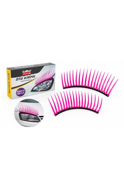 Etiket Yayınları Automobile Headlight Eyelid Pink (1 Piece for Right Headlight, 1 Piece for Left Headlight)