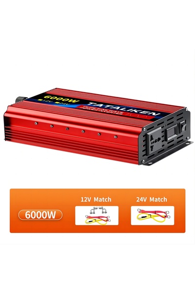 Choice7 12V 6000W 220V Pure Sine Wave Inverter 1000W-4000W DC 12V and 24V to ...