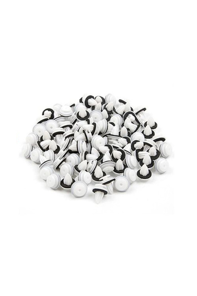 Choice White SEAMETAL 100Pcs Car Fastener Clips Universal Door Trim Panel Cli...