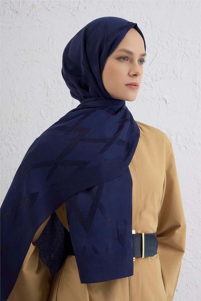 Armine Lyocell Şal - 1 - Lacivert 02