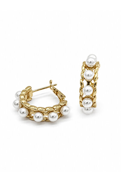 AUBRA Elaris Whisper Xuping Women's Steel Pearl Earrings Tarnish Resistant Ro...