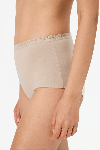 Penti Beigefarbene Easy Cotton Slip-Höschen mit hoher Taille