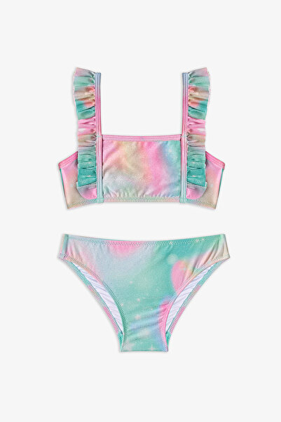 Penti Magic Mist Bandeau-Bikini-Set für Mädchen mit knusprigem Blumenmuster