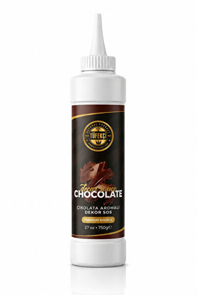 By Tüfekçi Çikolata Dekor Sos 750 Gr | Tatlı ve İçecek Sunum Sosu | Waffle, D...