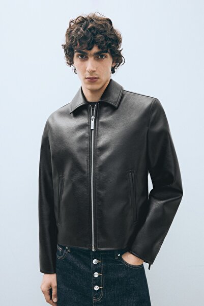 Bershka Suni deri boxy fit ceket