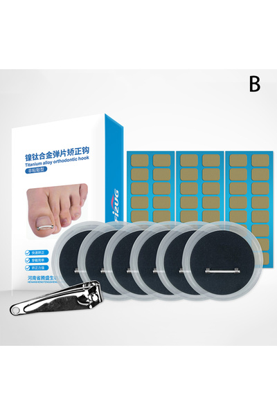 Choice3 6 قطع من مشابك الأظافر المنحنية لتصحيح الأظافر المنغرزة والعناية بها