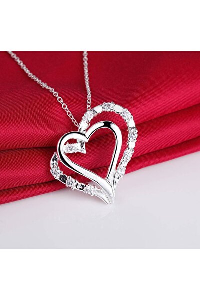 Choice AN161-XL 925 Sterling Silver Necklace Pendant Heart Style for Women Hi...