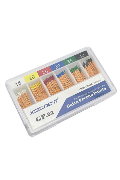 Choice12 No.15-40 with scale 1box Dental Gutta Percha Point Dental Absorbent ...