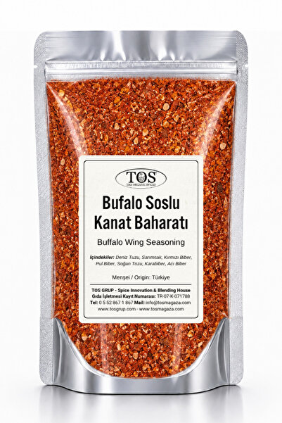 TOS The Organic Spices Bufalo Soslu Kanat Baharatı 100 gr Buffalo Wing Spice ...