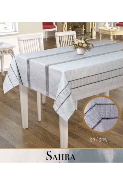 Ceki Home مفرش طاولة من البوليستر المخرم 160x260 سم، مفرش طاولة طعام مزين بال...
