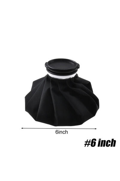 Choice6 Black-6inch Reusable Ice Bags Medical Cold Pack Hot Water Bag for Inj...