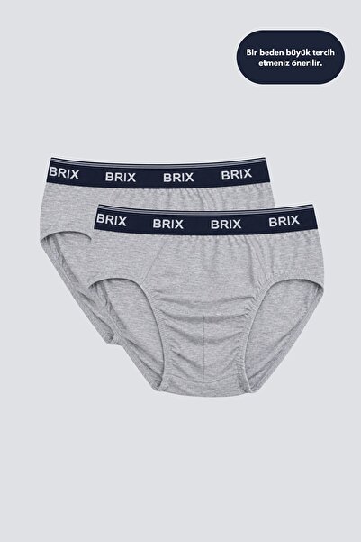 Brix Men's 2-Piece Slip Gray Melange