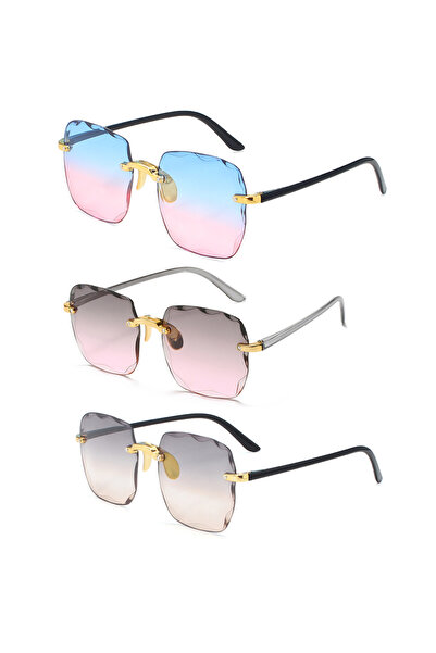 Choice13 MULTI 349 New Rimless Women's Sunglasses Fashion Gradient Lenses Sun...