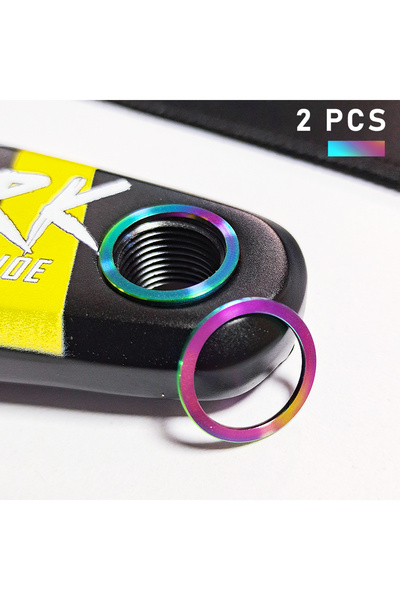 Choice MULTI KRSEC 2PCS Bike Titanium Alloy Pedal Washer Spacer Gasket for Mo...