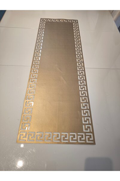SEHARA Leather Runner,5 Pieces.1 Runner(32x99cm),(4 Piece Coffee Presenter Gi...