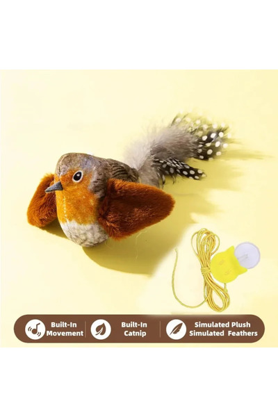 choice2 brown The Pet Cat Toy Emulates The Sound Bird To Amuse The Cat Elasti...