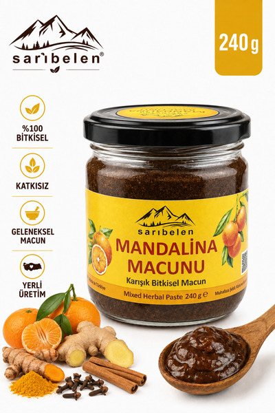 sarıbelen Mandalina Macunu 240 g – Ege'nin Mandalina Macunu