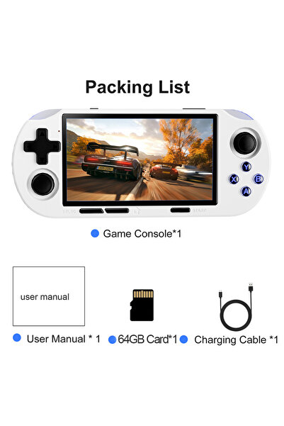 choice2 White GAMINJA Handheld Portable Gaming Console 4.5Inch HD IPS Screen ...