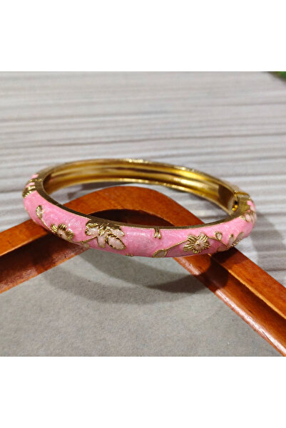 Choice26 58-60mm Pearlescent powder Enamel Chinese Cloisonne Bracelet Double ...