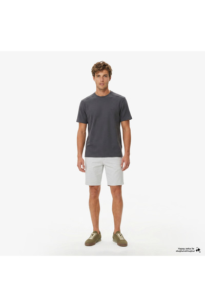 Lacoste Erkek Slim Fit Gri Bermuda Şort
