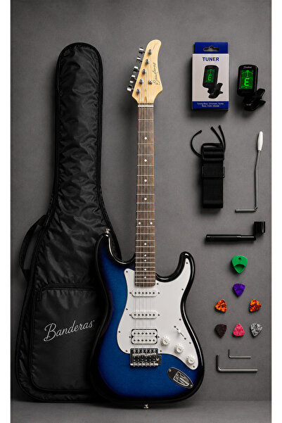 BANDERAS Elektro Gitar Kılıf Askı Kapo Pena Kablo
