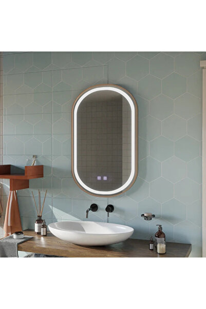 Alessandro DESIGN Oglinda LED Touch Impora Sistem Dezaburire 50x80 cm Rama Ro...